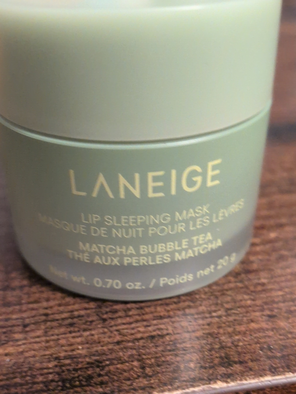 LANEIGE Matcha Bubble Tea Lip Sleeping Mask - Light Green